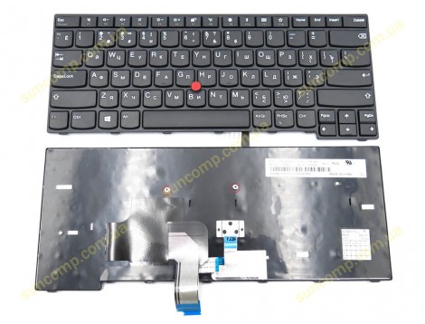Клавіатура для Lenovo Thinkpad E470, E470C, E475 (01AX094 SN20K93258) (RU Black)