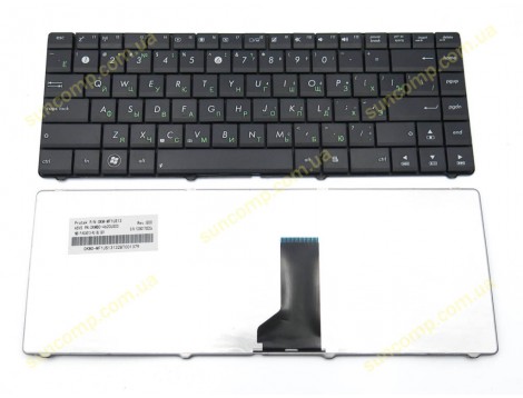 Клавіатура для ASUS N43, N43S, P43E, P43S, K42, K42J, X42, X42J, X44H, X84H, N82, N82J, X45V, X45VD (RU Black)