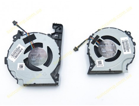 Вентилятор (кулер) для HP Pavilion 15-CX, 15-CX0058WM, 15-CX, 15-CX0068TX (FKKA DFS501105PR0T) (CPU+GPU) Пара! High Copy