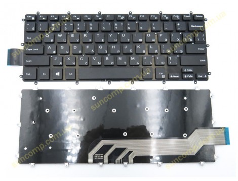 Клавіатура для DELL Inspiron 5368, 5378, 7375, 7460, 5568, 7560, 7569, 7572, 5370, 7370, 7373, 7573 ( RU Black без рамки)
