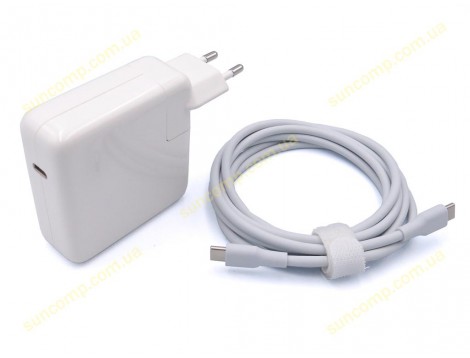 Блок живлення для APPLE 61W A1718 (MNF72LL/A) + Type-C (USB-C) кабель. High Copy