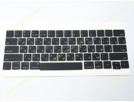 Клавіші клавіатури APPLE A1989 A1990 A2159 Macbook Pro (2018, 2019) (RU BLACK, Small Enter). Комплект кнопок