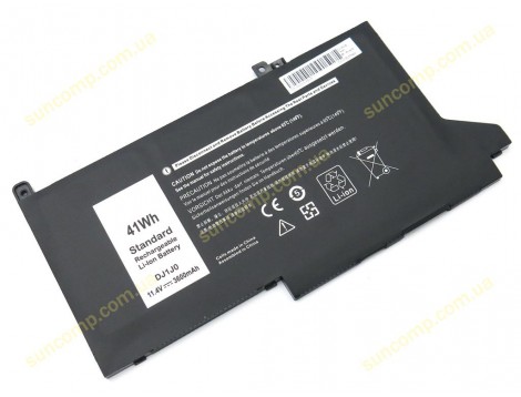 Батарея DJ1J0 для DELL Latitude 12 7000, 7280, 7290, 7380, 7390, 7480, 7490 Tablet PC (PG74G, PGFX4) (11.4V 3600mAh 42WH)