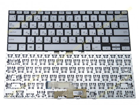 Клавіатура для ASUS ZenBook UX462, UX462DA (RU Silver) Оригінал
