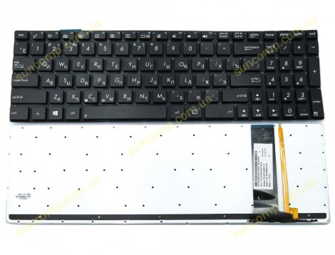 Клавіатура для ASUS G550, G550JK, G550JX, Q550, N550, N56, N56DP, N750 (RU Black з підсвіткою) Оригінал