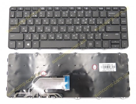 Клавіатура для HP ProBook 430 G3, 430 G4, 440 G3, 440 G4, 445 G3, 446 G3, 640 G2, 640 G3, 644 G3, 645 G2 (RU Black)