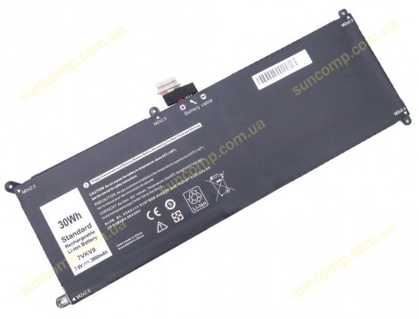 Батарея 7VKV9 для Dell XPS 12 9250, Latitude 12 7275 (7.6V 3900mAh 30Wh)