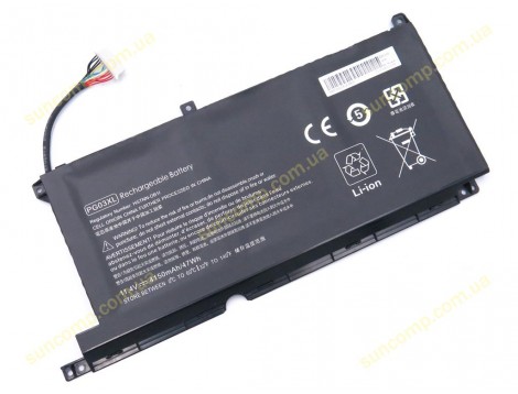 Батарея PG03XL для HP Spectre x360 15-AP, Pavilion Gaming 15-DK (11.4V 4150mAh 47Wh)