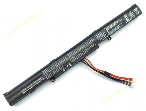 Батарея A41N1501 для ASUS ROG GL752VW, G752VW, N552V, N552VX, N752, N752V, N752VX, GL752, N551VW A41LK9H (14.4V 2600mAh 37.4Wh)