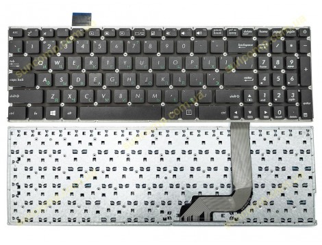 Клавіатура для ASUS X542, X542BA, X542B, X542U, X542UR, X542UQR, X542UN, X542UF, X542UA, K542, K542B (RU Black без рамки). OEM