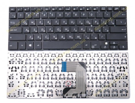 Клавіатура для ASUS E406, E406S, E406M, L406, E406MA, E406S, R420MA, A3160 (RU black без рамки). Оригінал