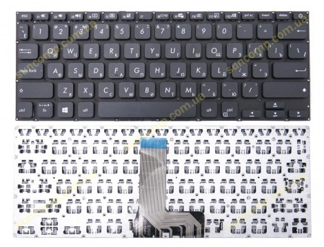 Клавіатура для Asus VivoBook X409, X409F, X409FA, X409FJ, X409U, X409UA, X409UB (RU Black). Оригінал