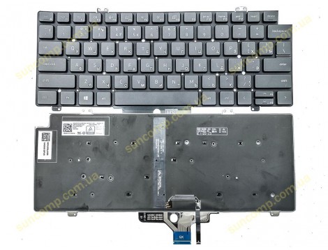 Клавіатура для DELL Latitude 7420 7430 5420 5421 5430 5431 5440 7520 7521 P137G 3440 3430 3450 (year 2021) (RU Black з підсвіткою) Оригінал