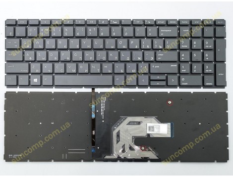 Клавіатура для HP ProBook 450 G6, 450 G7, 455 G6, 455 G7 (RU Black з підсвіткою). Оригінал