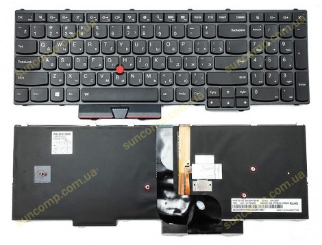 Клавіатура для Lenovo Thinkpad P50, P51, P70, P71 (RU Black з підсвіткою). Оригінал
