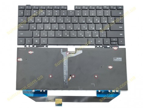 Клавіатура для Huawei MateBook X Pro W19C W19B W29C MACH-W19 (RU Black з підсвіткою) Оригінал