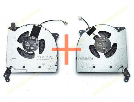 Вентилятор (кулер) для Lenovo Legion Y550-15, Rescuer Y7000 R7000 R7000P 2020, 2021 DFS5M325063B1C (CPU+GPU) FAN 5V Пара. High Copy