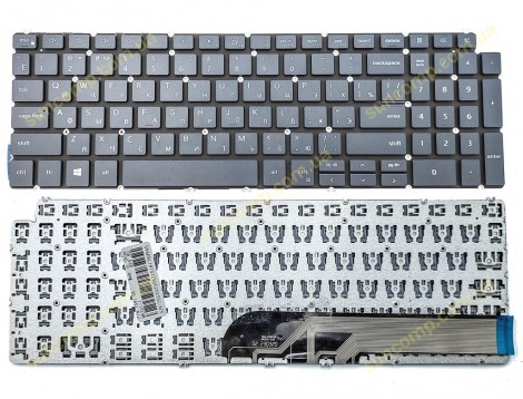 Клавіатура для DELL Inspiron 7591, 5590, 5591, 5594, 5598, 7590, 5593, 5584, 7790, P90F, P83F, 7500, 7501, 5501, 5502 (RU Gray)