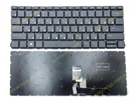 Клавіатура для HP ProBook 430 G8, 430 G7, 435 G8, 435 G7 (RU Black) Оригінал