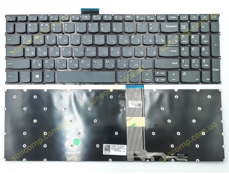 Клавіатура для Lenovo IdeaPad 5-15ALC05, 5-15ARE05, 5-15IIL05, 5-15ITL05 2020y (RU Gray) Оригінал