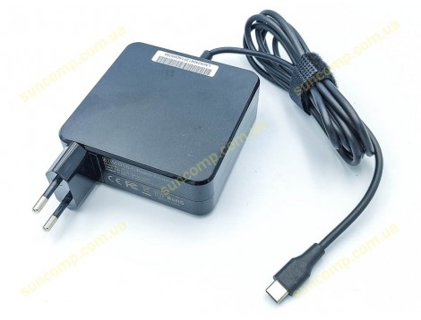 Блок живлення Type-C 87W для Apple, Asus, Acer, HP, Dell, Lenovo, Samsung, Xiaomi. Квадратний Чорний
