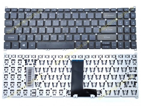 Клавіатура для ACER Aspire A515-43, A515-53, A515-54, A515-55, A515-56, A515-44, A515-45, A315-21, A315-31, A315-33, SF315-51 (RU Black без рамки)
