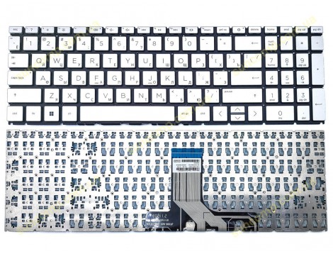Клавіатура для HP Pavilion 15-EG, 15-EH, 15S-ER, 15-ER, 17-CN, 17-CP, 17Z-CP, 255 G9 G10 (RU Silver) Оригінал