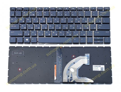 Клавіатура для HP ProBook 430 G6, 430 G7, 435 G6, 435 G7 (RU Black із підсвіткою)