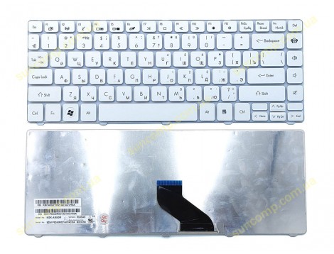Клавіатура для ACER Aspire 3810T, 3410T, 4810T, 4736, 4738, 4741, 3935, 4535 (RU White)