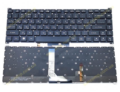 Клавіатура для ACER Predator Triton 300SE PT314-51S PT516-52s PT516-51s (RU Black з підсвіткою)
