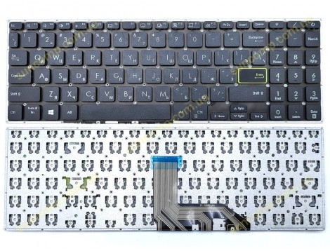 Клавіатура для ASUS X513 X513E X513EA X513EP X513EQ X513IA X513UA S533EA S533FA M513 M513I M513U M513UA,K513 K513E M5600 S5600 (RU Black)