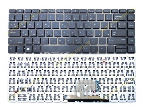 Клавіатура для HP ProBook 440 G6, 440 G7, 445 G6, 445 G7 (RU Black)