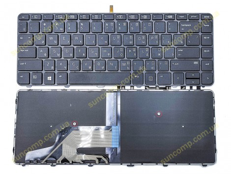 Клавіатура для HP ProBook 430 G3, 430 G4, 440 G3, 440 G4, 445 G3, 446 G3, 640 G2, 640 G3, 644 G3, 645 G2 (RU Black з підсвіткою) ORIGINAL