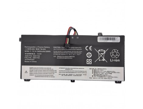 Батарея 45N1742 для Lenovo ThinkPad T550 T550s T560 W550 W550s 45N1740 (11.1V 3400mAh 38Wh)