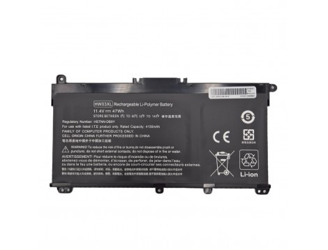 Батарея HW03XL для HP Pavilion 15-EG, 15-EH, 15Z-EH, 15-GW, 17-CN, 17t-CN, 17-CP, 240 G9, 245 G9, 250 G9, 255 G8, 255 G9, 470 G8 (11.1V 4150mAh 46Wh)
