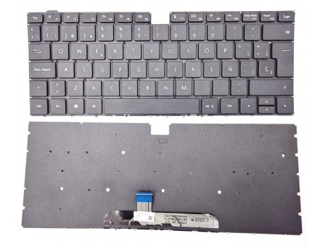 Клавіатура для Huawei MateBook D14, D15 (SP Black) EU Оригінал. Іспанська версія! Українські наклейки у комплекті.