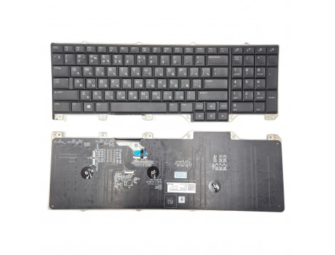 Клавіатура для Dell Alienware 17 R4, R5 Area 51M RGB PK132F11A01 (RU Black з RGB підсвіткою) Оригінал. Версія 2