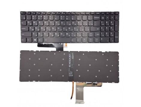 Клавіатура для LENOVO IdeaPad 310-15ABR, 310-15IAP, 310-15ISK, 310-15IKB, 510-15IKB, 510-15ISK V.2 PWR (RU Black з підсвіткою)