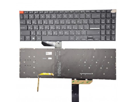 Клавіатура для Asus Vivobook M6501 K6501 K6501z K6501zm (RU Black з підсвіткою)