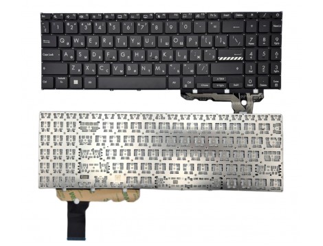 Клавіатура для ASUS E1504FA E1504GA E1505FA E1505GA E1505FA L1504FA L1504GA K3604 K3605 15X K3504 M3504 S3504 (RU Black)
