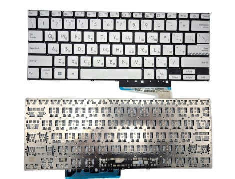 Клавіатура для ASUS X1404 X1404ZA X1404VA X1404VAP M1404 (RU Silver)