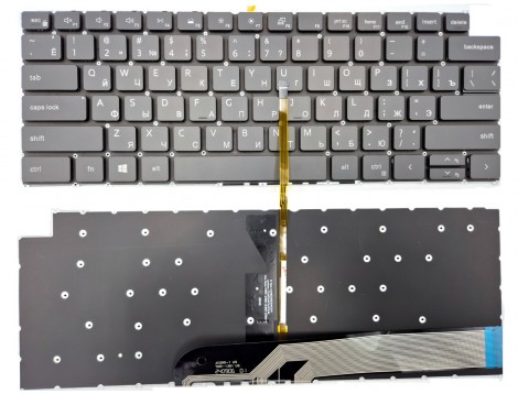 Клавіатура для DELL Latitude 3320 3420, Vostro 5310 5320 5410 5415 P143G (RU Black з підсвіткою)