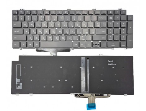 Клавіатура для DELL Latitude 5520 5521 5530 5531 5540 3540 Precision 3560 3561 (RU Black c підсвіткою)