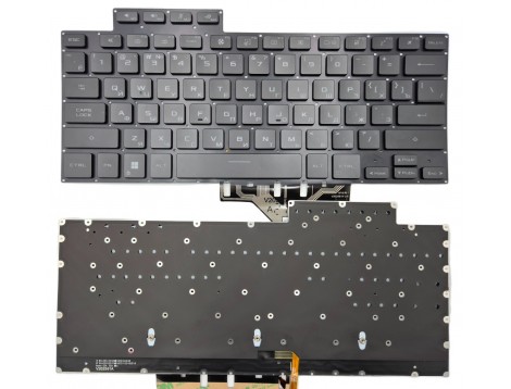 Клавіатура для ASUS ROG Flow x13 GV301 GV301RE GV301Q GV301QE GV301QH GV310Q GV301QV (RU Black з підсвіткою)