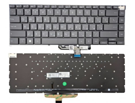 Клавіатура для ASUS Zenbook 14X UX5400 UX5400E UX5400EA UX5400EG (RU Black з підсвіткою)
