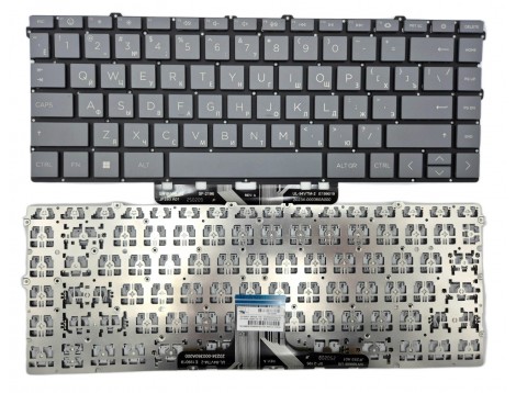 Клавіатура для HP Pavilion X360 14-DW 14M-DW 14-DV 14-DY 14-EK 14-EC 13-BB 14-EP(RU Gray)