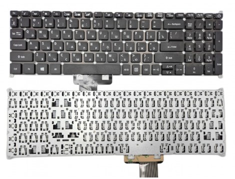 Клавіатура для ACER Aspire A317-32 317-33 A317-51 A317-51G A317-51K A317-51KG A317-52 A317-52G A715-74 A715-74G (RU Black без рамки)