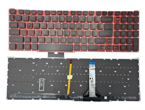 Клавіатура для ACER Predator Helios PH315-53 PH315-54 PH317-54 N20C3 (RU Black з підсвіткою). Шлейф 16 мм