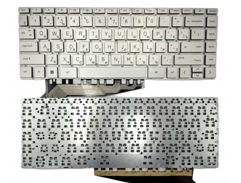 Клавіатура для HP Pavilion Aero 13-BE 13-BE0000 13-BE1000 13-BE2000 (RU Silver з підсвіткой)