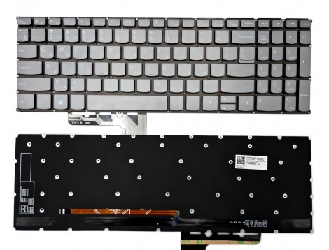 Клавіатура для LENOVO ThinkBook 15 G2 ARE 20VG 15 G2 ITL 20VE 2021 (RU Gray з підсвіткою)